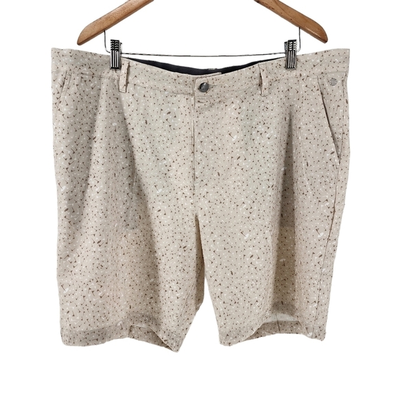 Adidas Men's Clear Brown/Hemp/White Ultimate365 Flag Print Short - 40" - Picture 2 of 7